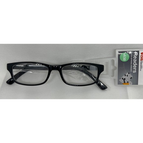3 Cvs health unisex Reading glasses Carter 2.0 black 1.0-1.50 Magnification - Picture 5 of 5